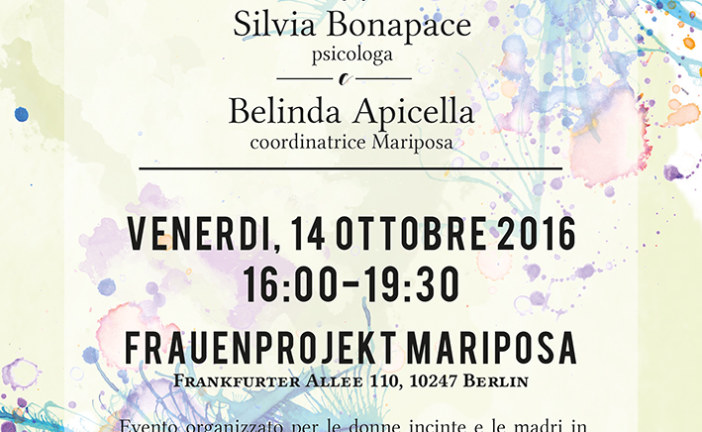 Venerdi 14 Ottobre Workshop sul congedo di maternità : trappola o opportunità?